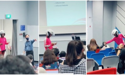foodpanda rider go ito lecture hall to deliver food 1