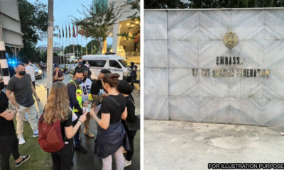 pdrm steps up security russian embassy