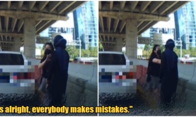 car accident woman say its alright