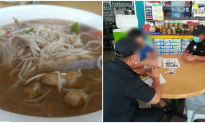 ikan patin noodle stall operator fined