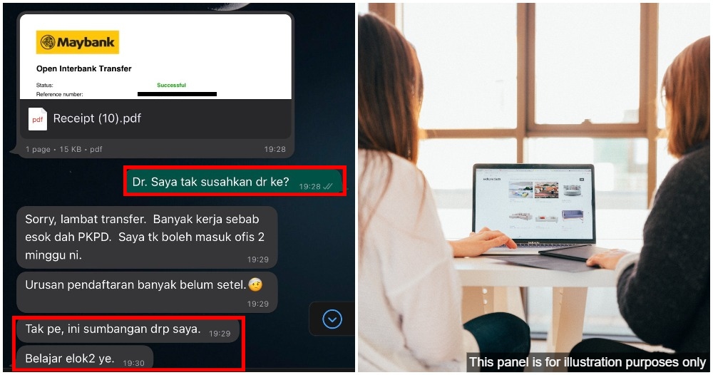lecturer replaces students laptop so that she can complete her thesis