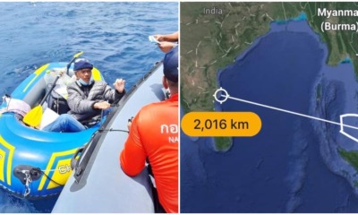 man rows from phuket to mumbai to see wife