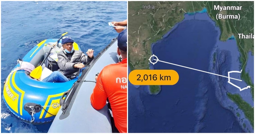 man rows from phuket to mumbai to see wife