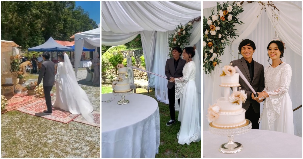 quirky star wars and bohemian wedding