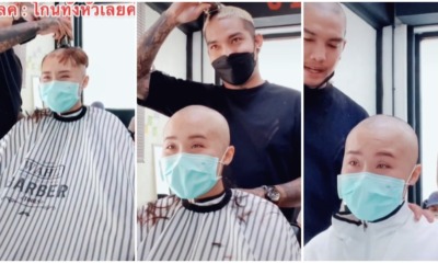 shave head cancer patient