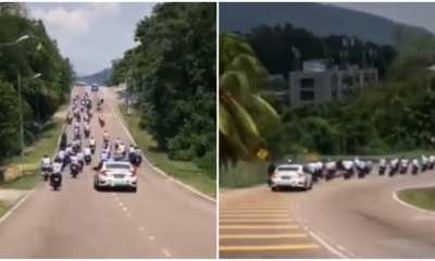 teens celebrate spm over with convoy and gets chased by police
