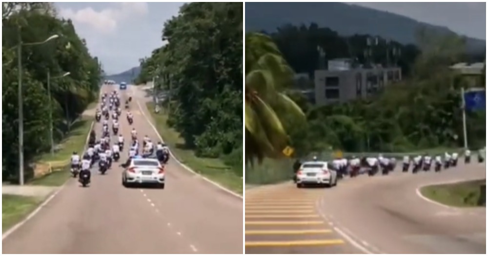 teens celebrate spm over with convoy and gets chased by police
