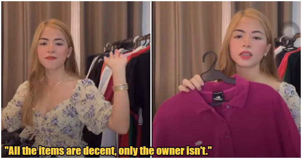 woman sell cheating husbands branded stuff