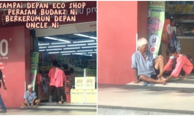 boy buy slipper for uncle