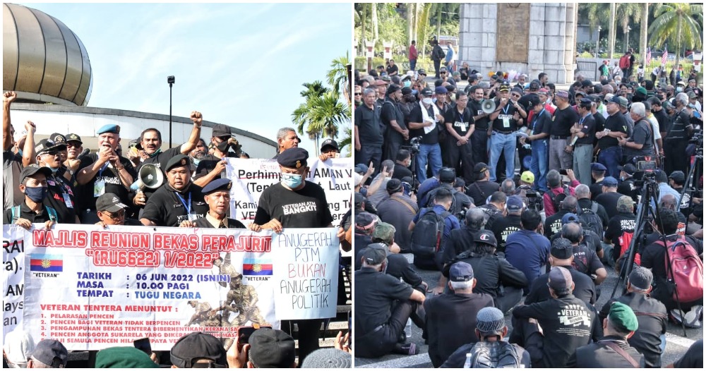 tugu negara veteran protest