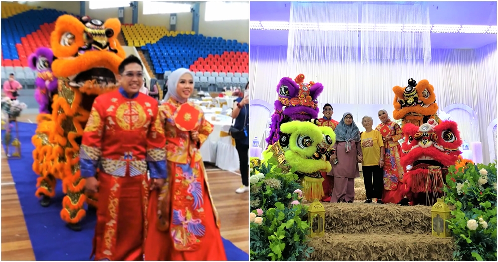 lion dance malay wedding sabah