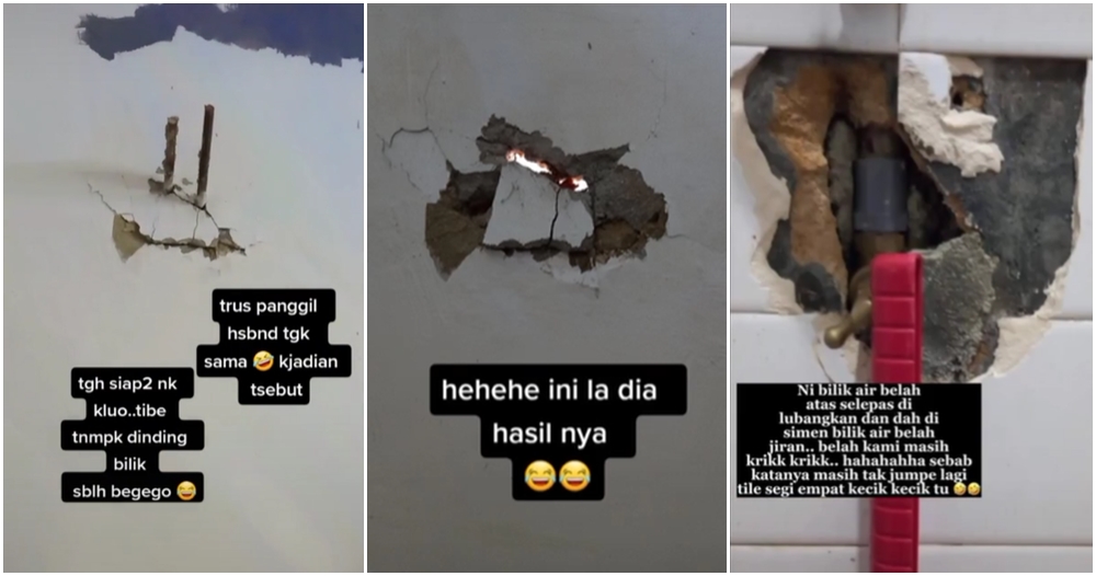 holes on walls after reno