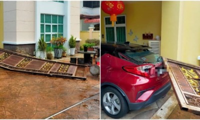 ram car into ex house