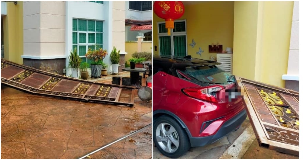 ram car into ex house