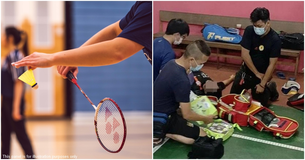 badminton heart attack cpr