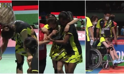 badminton pearly tan injury knee