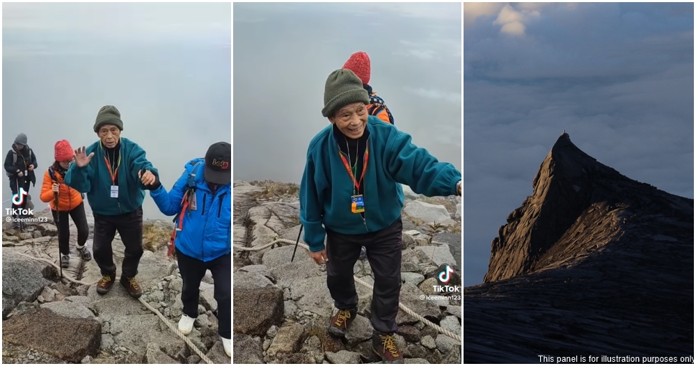 mt kinabalu uncle 90yo