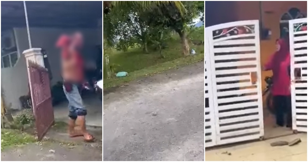 neighbours quarrel over grass