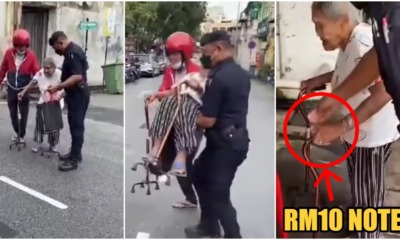 pdrm help old aunty 1