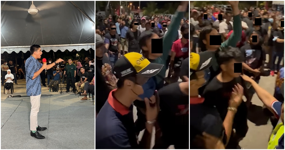 syed saddiq heckled muar speech