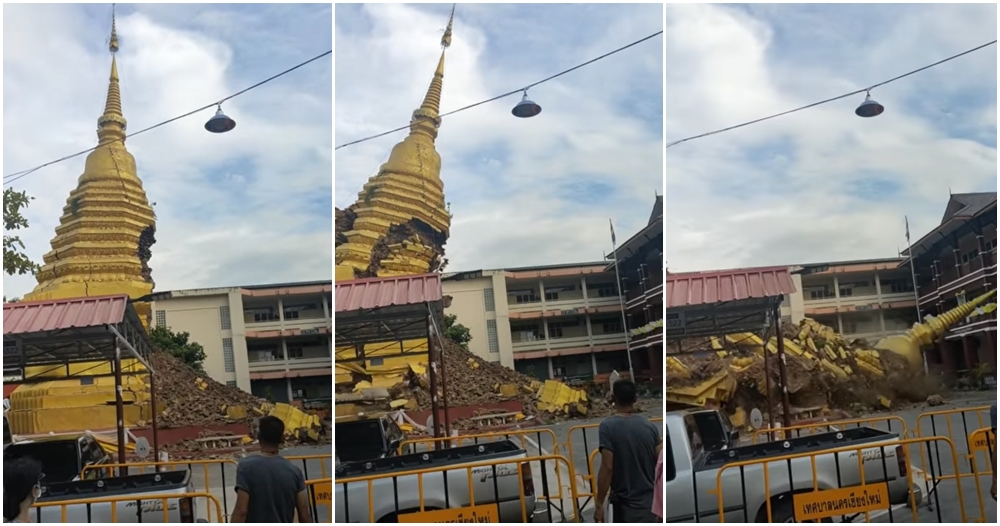 thai pagoda collapse 2