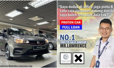 car salesman election poster