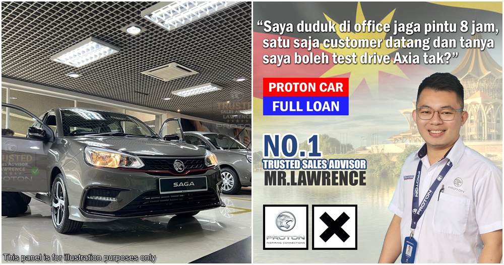 car salesman election poster