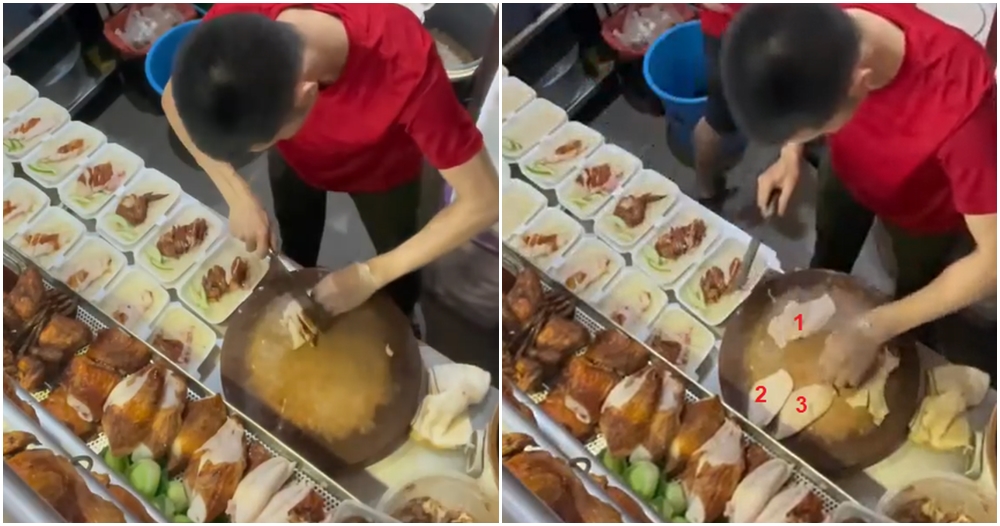 chicken rice portions