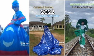 dress out of political flags