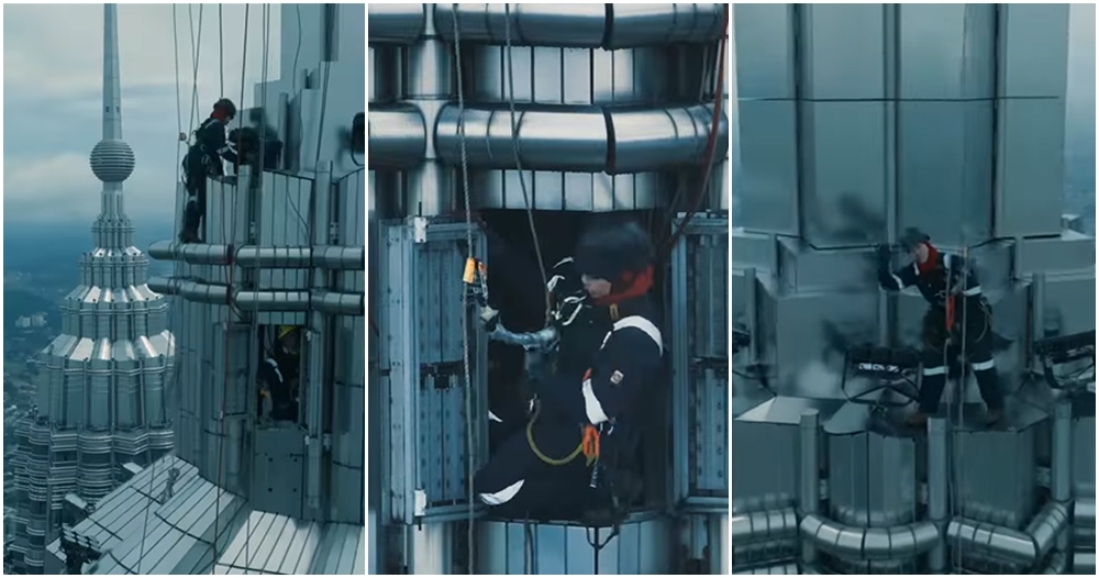 female rope access technicians klcc