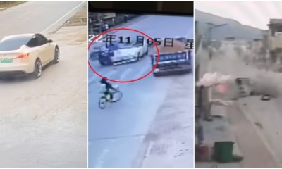 tesla no brake accelerate china