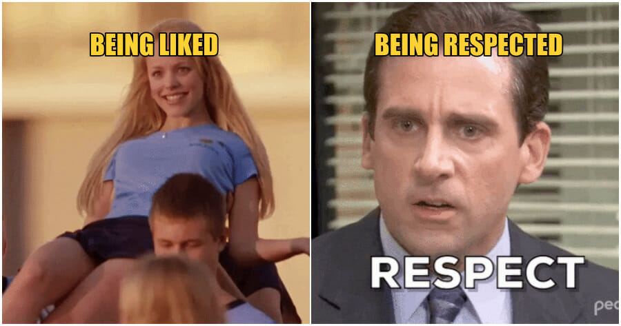 collage respected or liked