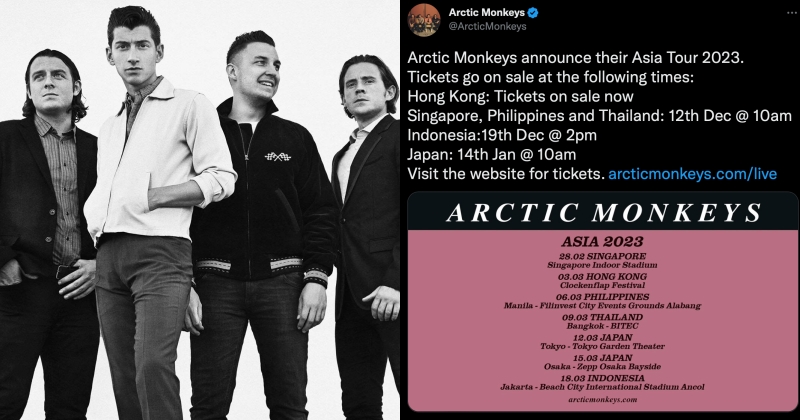 feat image arctic monkeys asia tour 2023