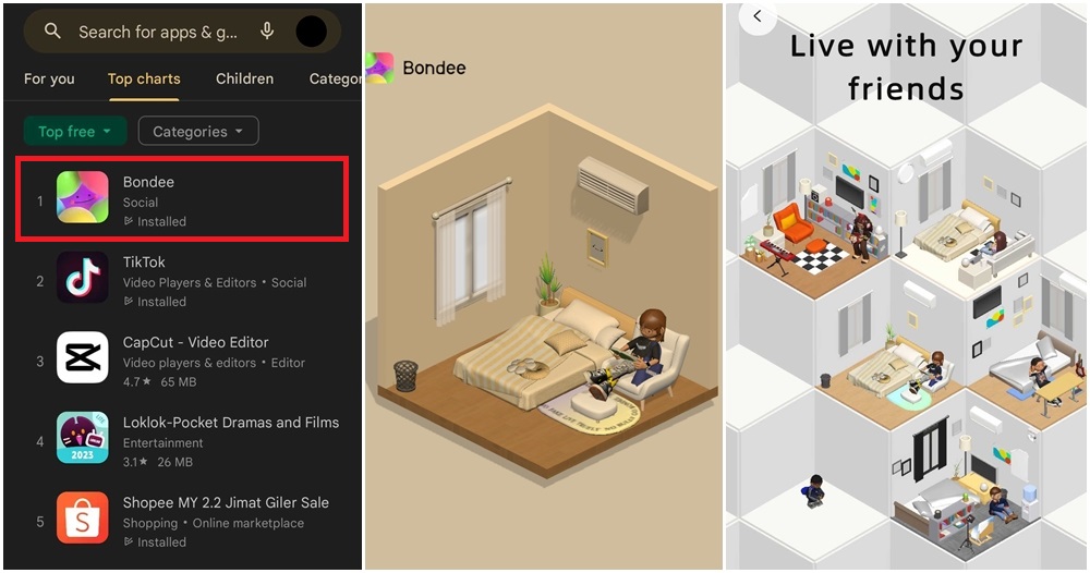 bondee trending app