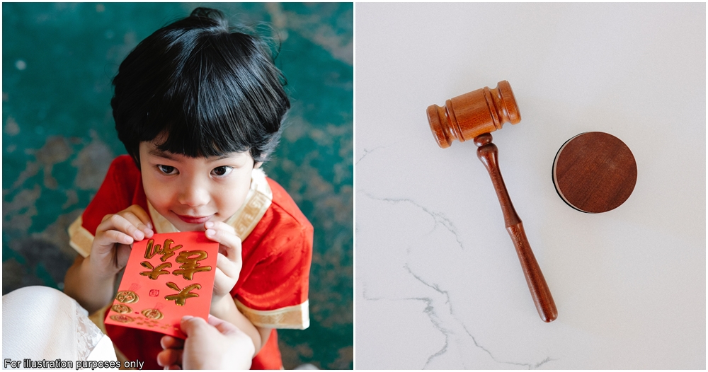 sue father for taking ang pau money