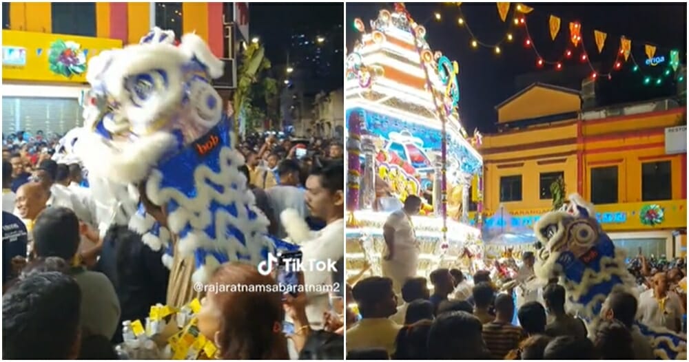 thaipusam chap goh mei lion dance