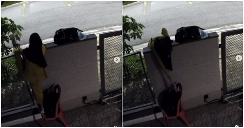 runaway domestic helper climb wall