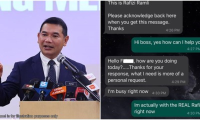 scammer pretend rafizi
