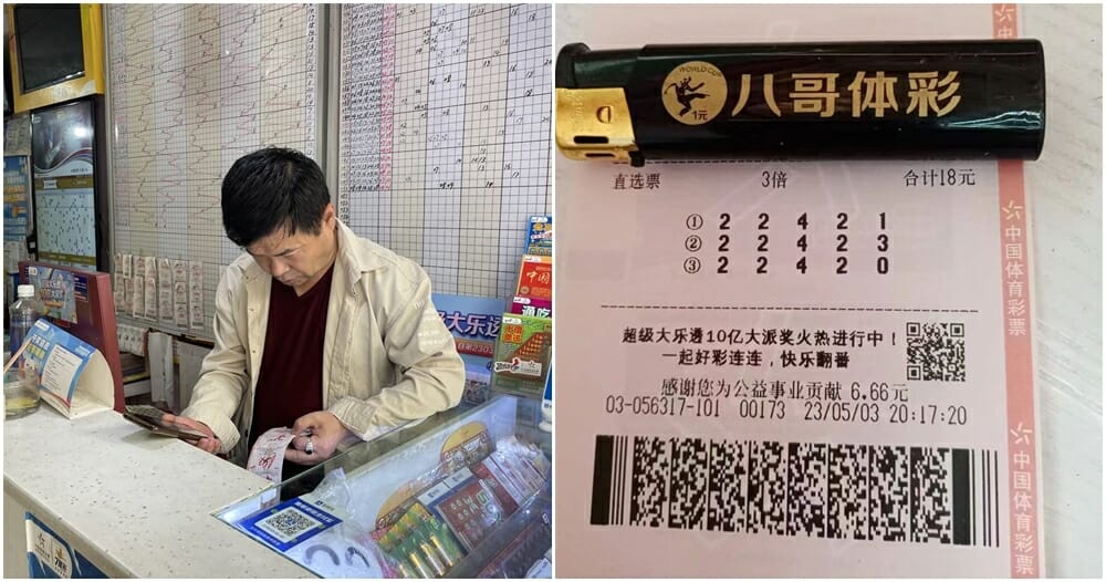 winning lottery ticket