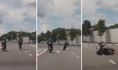 feat image rempit wheelie fail