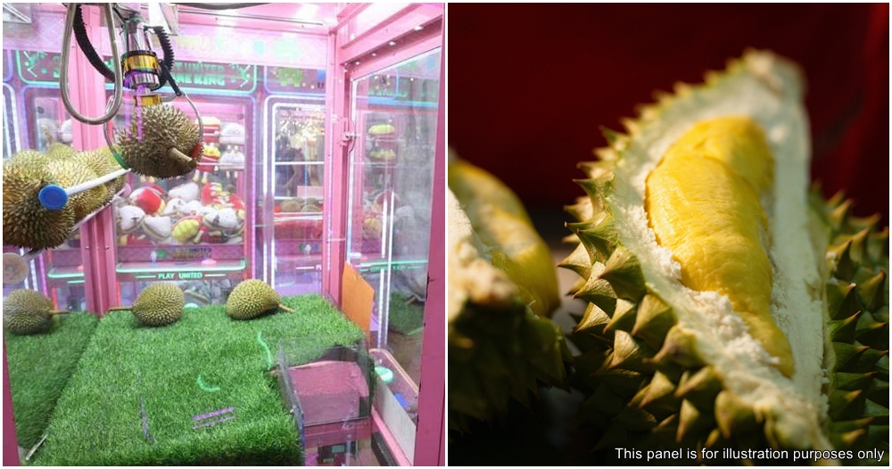singapore durian claw machine