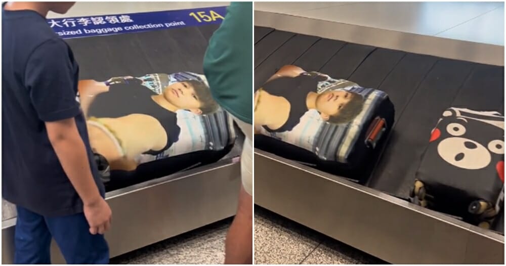 face luggage cover thai designer