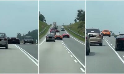 lamborghini convoy in johor