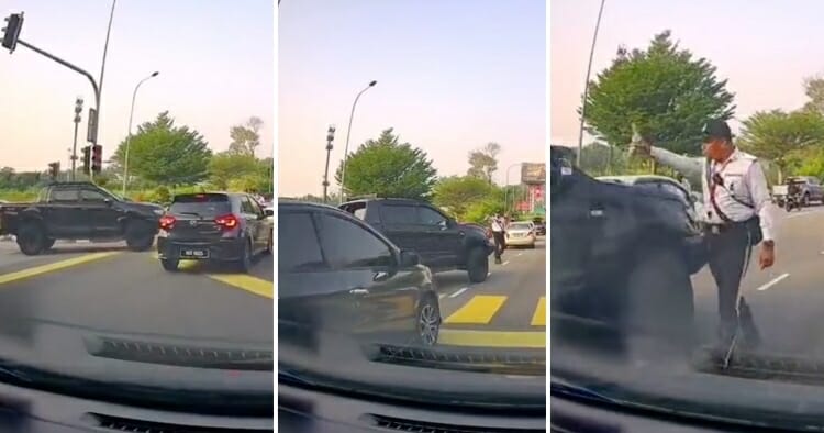 feat image abang polis stop pickup truck