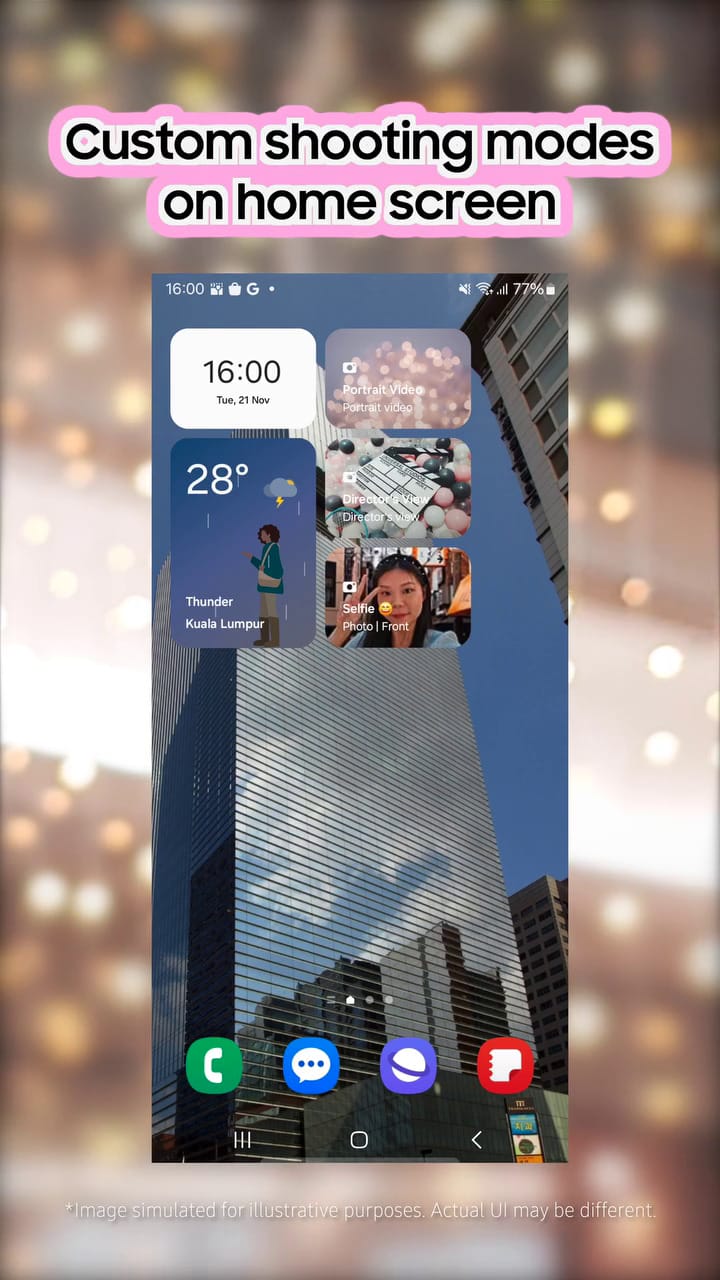 Samsungone6 Camera Widget