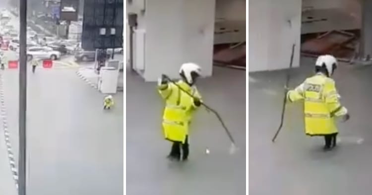 feat image abang polis clogged drain