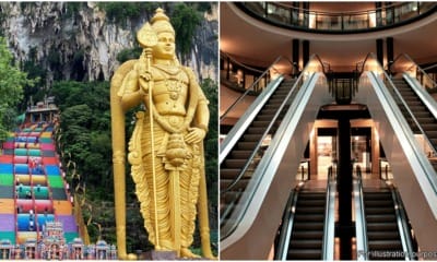 batu caves escalator