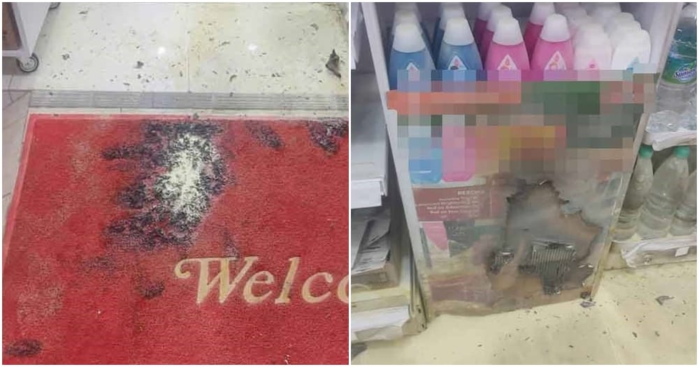 kk mart petrol bomb kuantan