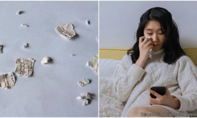 woman crying lottery ticket gone