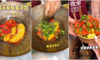 fry durian strawberry